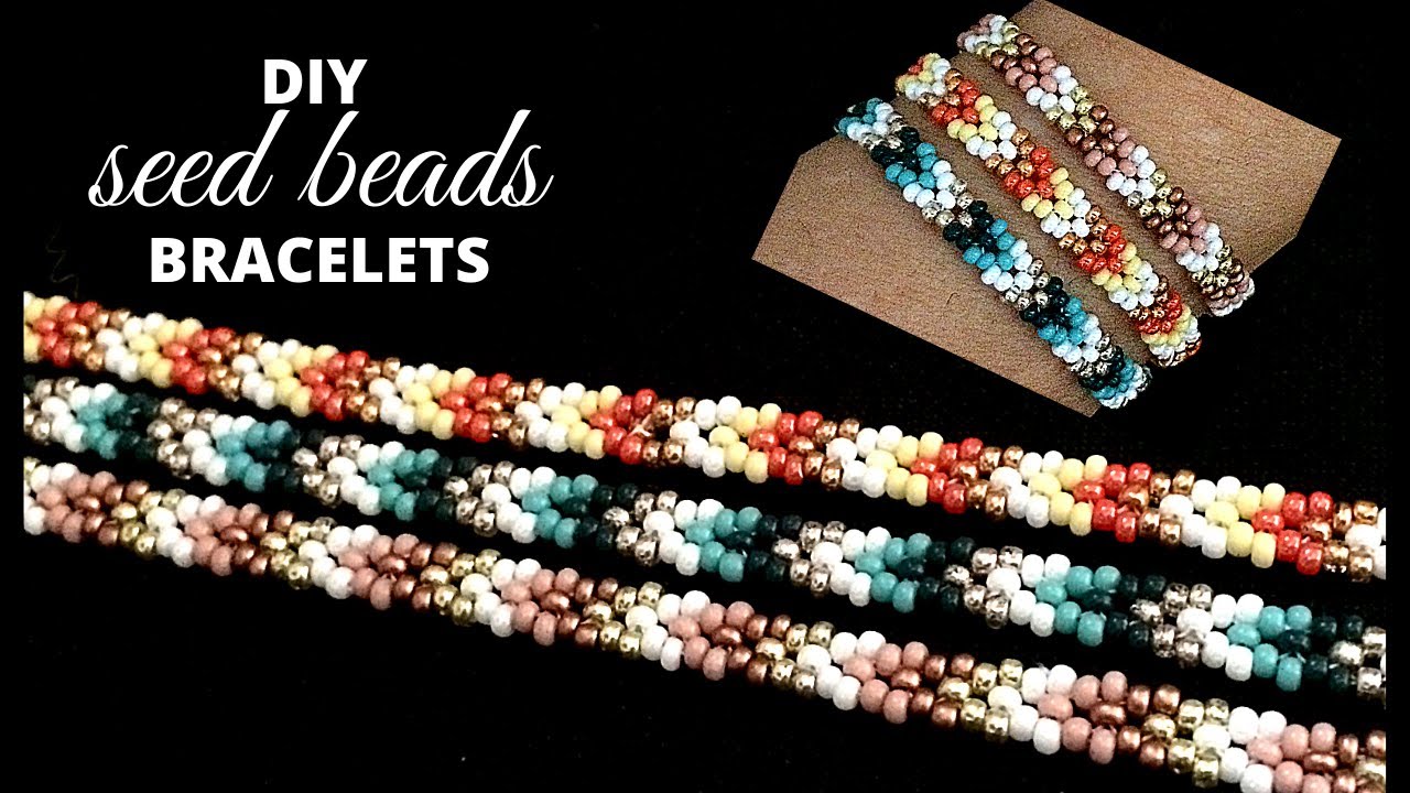 How to make seed beads bracelets. Bracelet making tutorial.