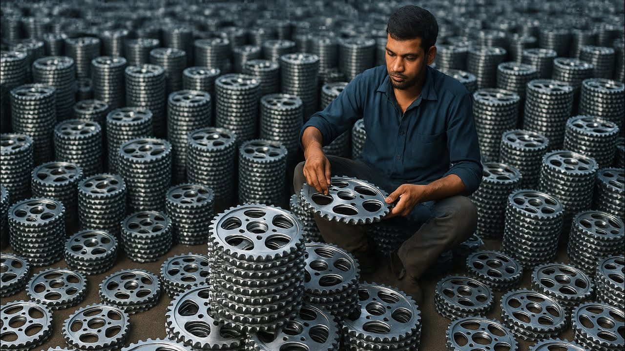 Unbelievable Process of Motorcycle Sprocket Manufacturing | Extreme Engineering