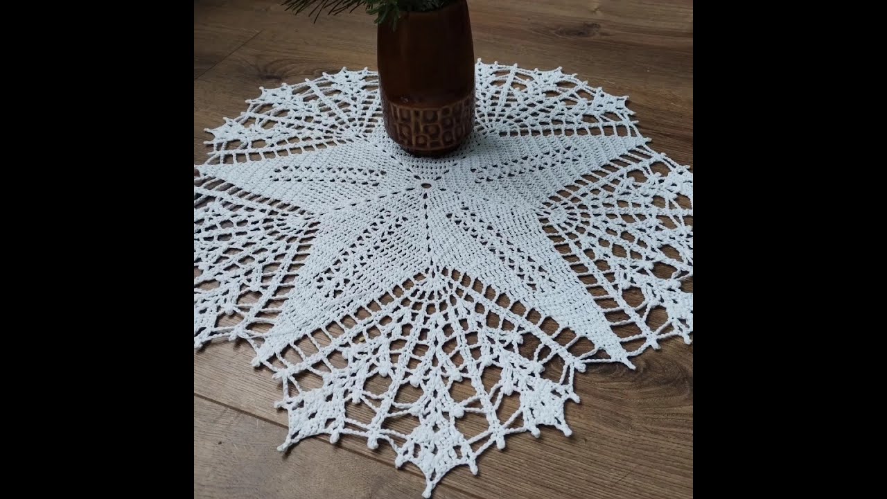 Serwetka "Gwiazda" crochet doily "Star"