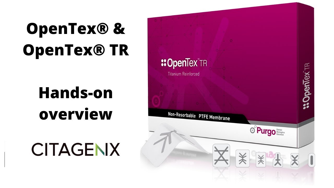Titanium Reinforced PTFE Membrane For Space Maintenance [OpenTex&reg; TR] [Hands-on] | Citagenix Inc.