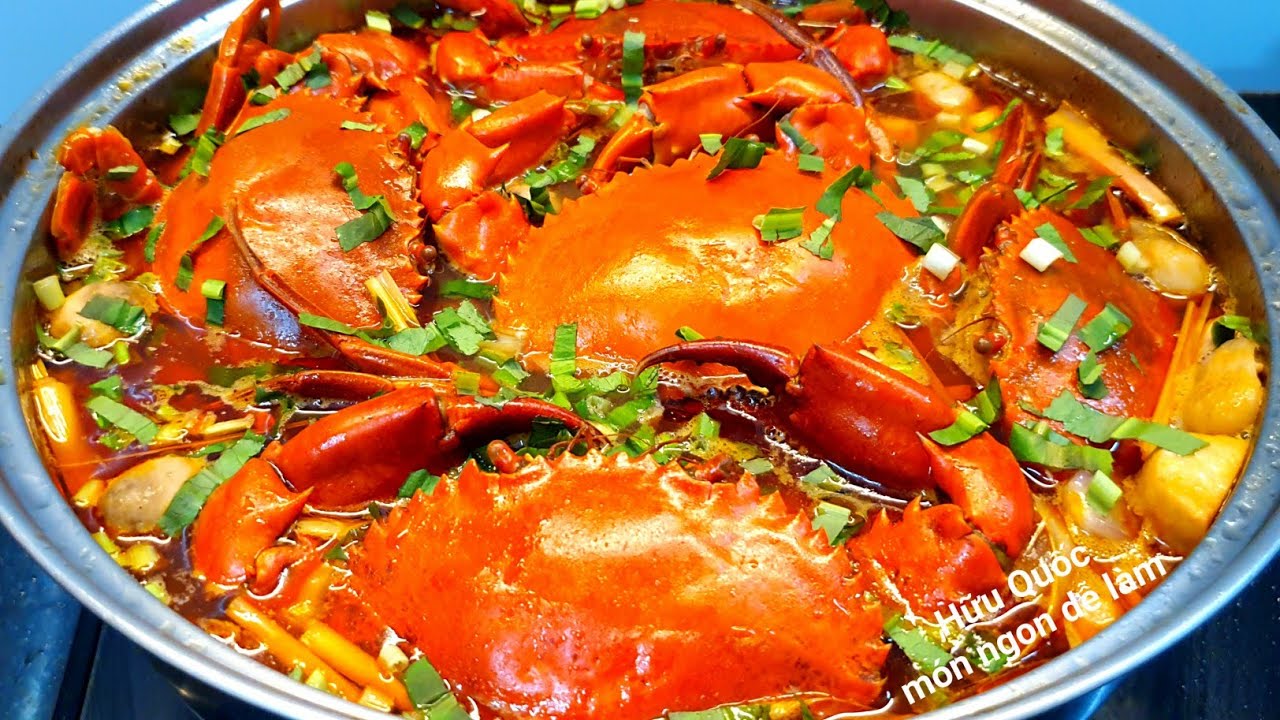 cách nấu LẨU CUA BIỂN NƯỚC DỪA thơm ngon hấp dẫn