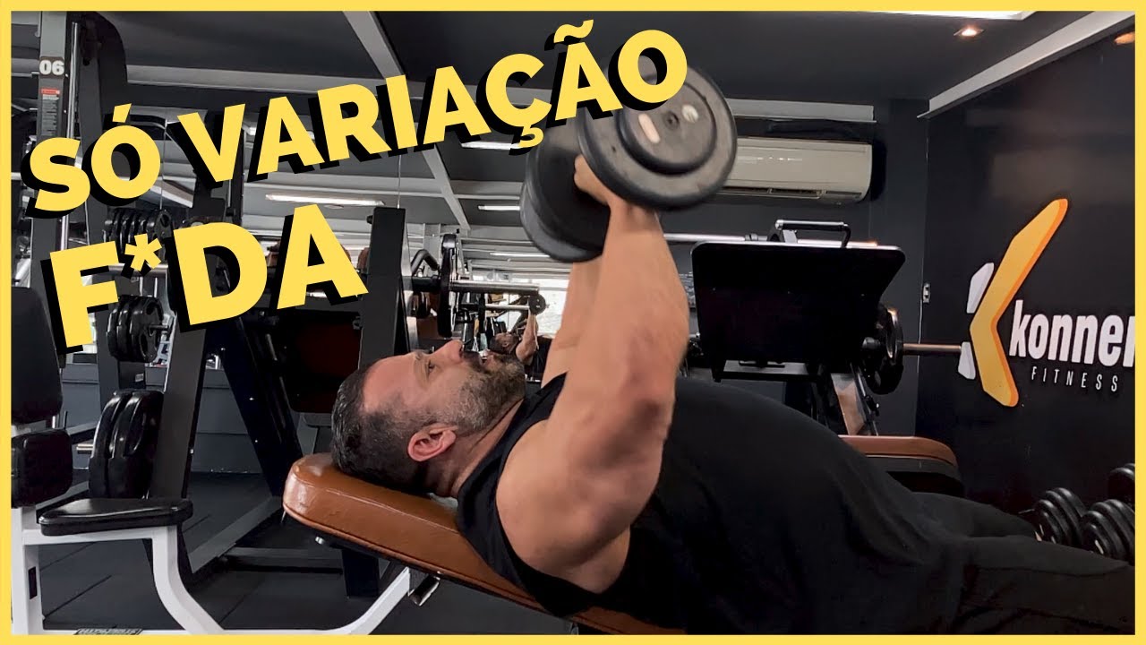 DESENVOLVENDO O PEITORAL COM 5 VARIAÇÕES NOS HALTERES (VEM COM O  MESTRE)