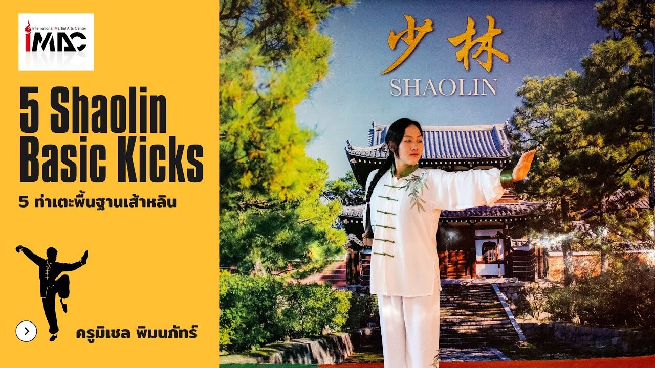 5 พื้นฐานท่าเตะเส้าหลิน 少林 Shaolin Basic Kicks จาก IMAC Dojo