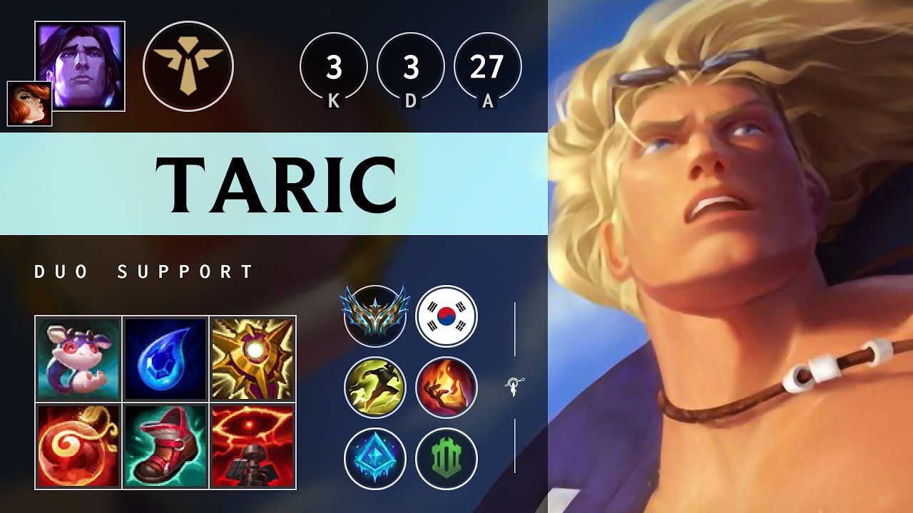 Taric Support vs Nami: Killing spree - KR Challenger Patch 25.S1.2