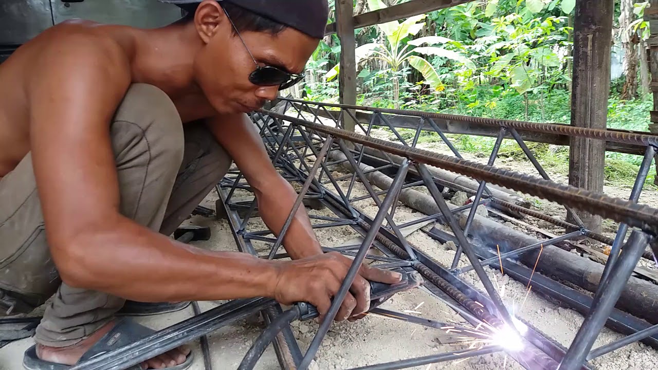BIKIN TOWER TRIANGLE UKURAN BESI 16 ULIR DAN BESI 12 BIASA