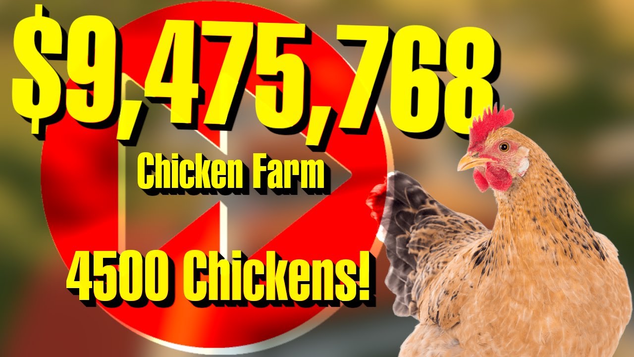FS22 | $10 Million Dollar Chicken Farm FULL Timelapse | 40 Minutes