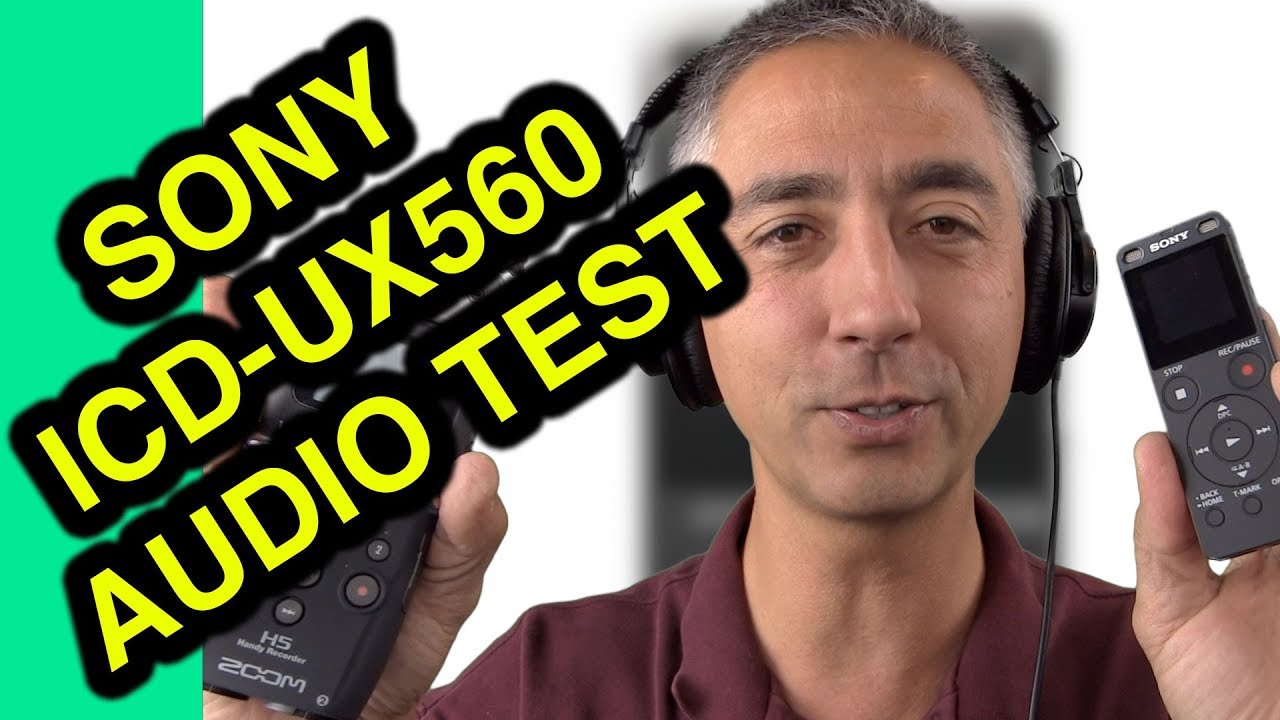 Sony ICD-UX560 audio performance vs Zoom H5 Canon camcorder iPhone Xs plus lavaliere for vloggers