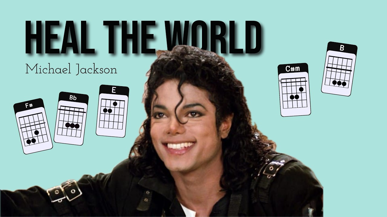 Heal the world - Michael Jackson Cover Guitare avec les accords #coverguitar