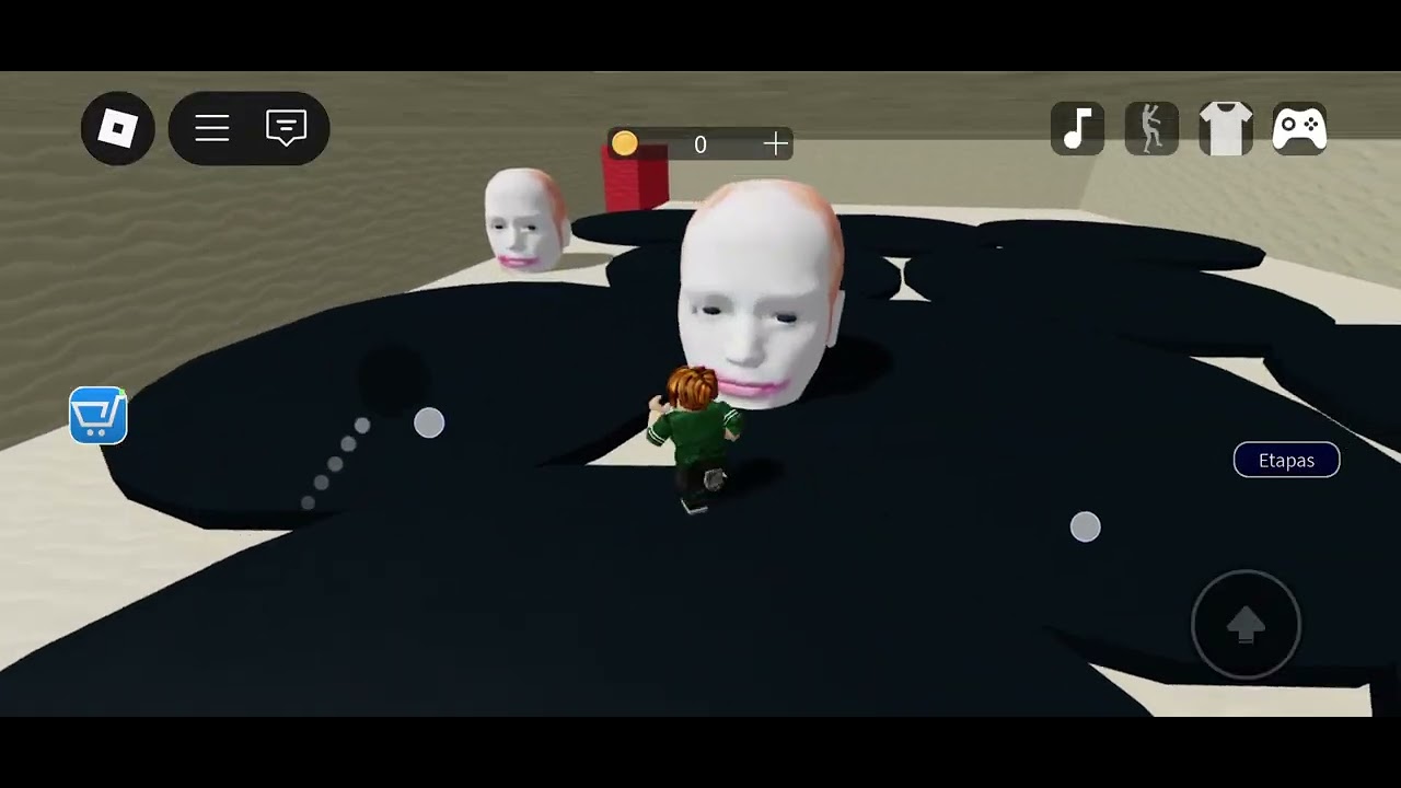 Jugando que las cabezas nos intentan matay en roblox