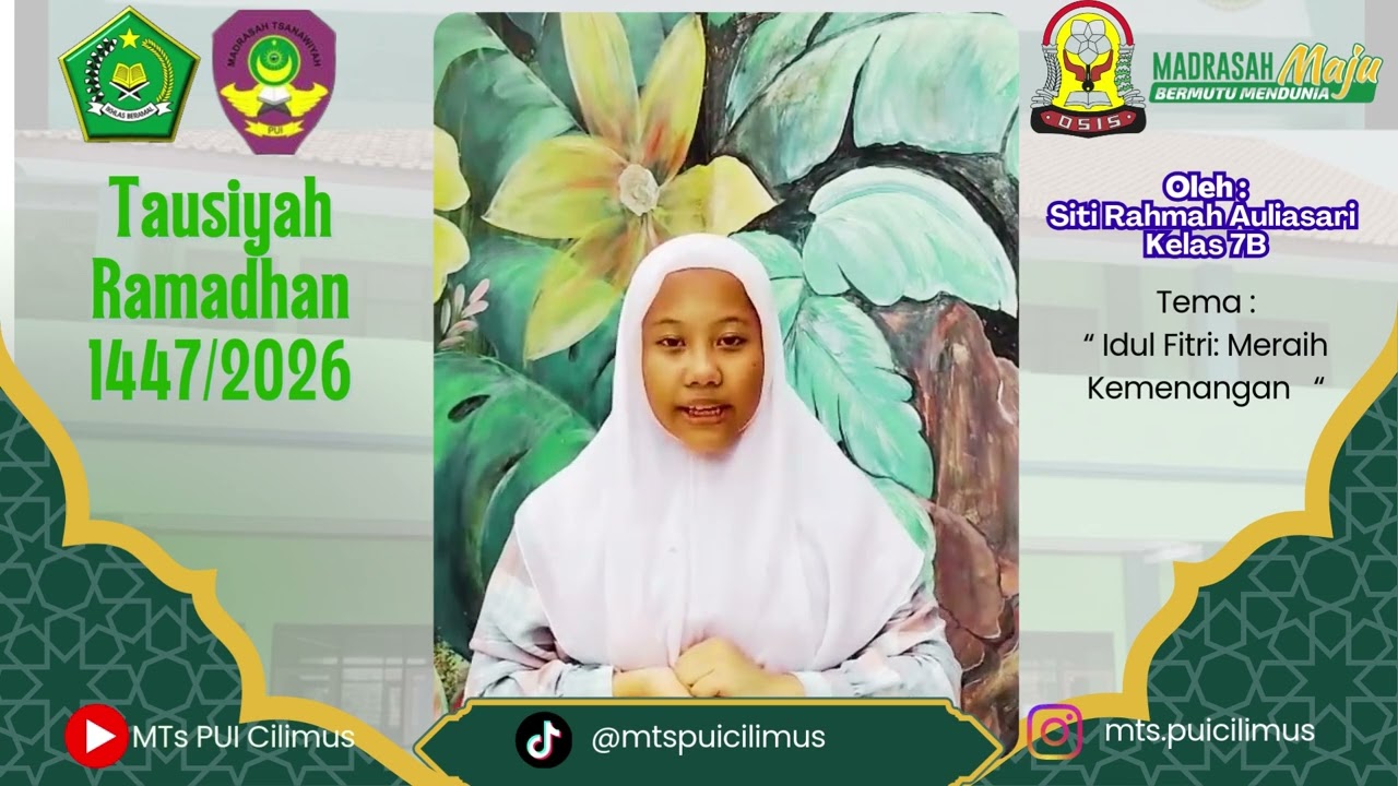 28.Idul Fitri (Meraih Kemenangan)- Siti Rahmah Auliasari #tausiyah      #ramadhan2026 #puikeren