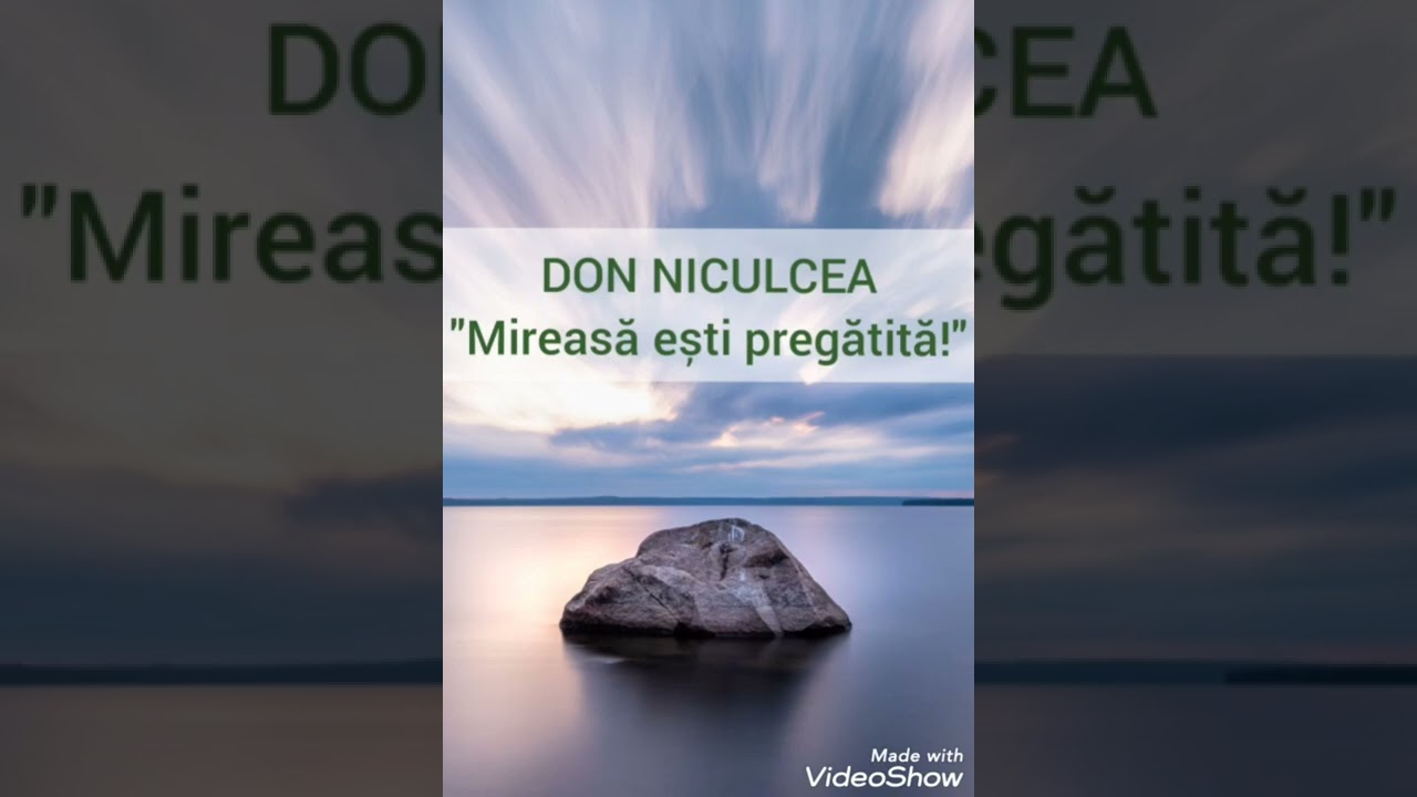 DON NICULCEA ~ Mireasă ești pregătită