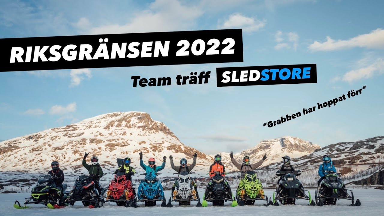 vlogg riksgränsen 2022 | volter, krascher och feta hopp🔥| team träff sledstore |