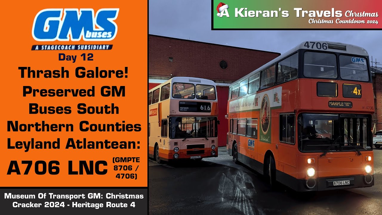 (12) Preserved GM Buses South Northern Counties Leyland Atlantean: A706 LNC