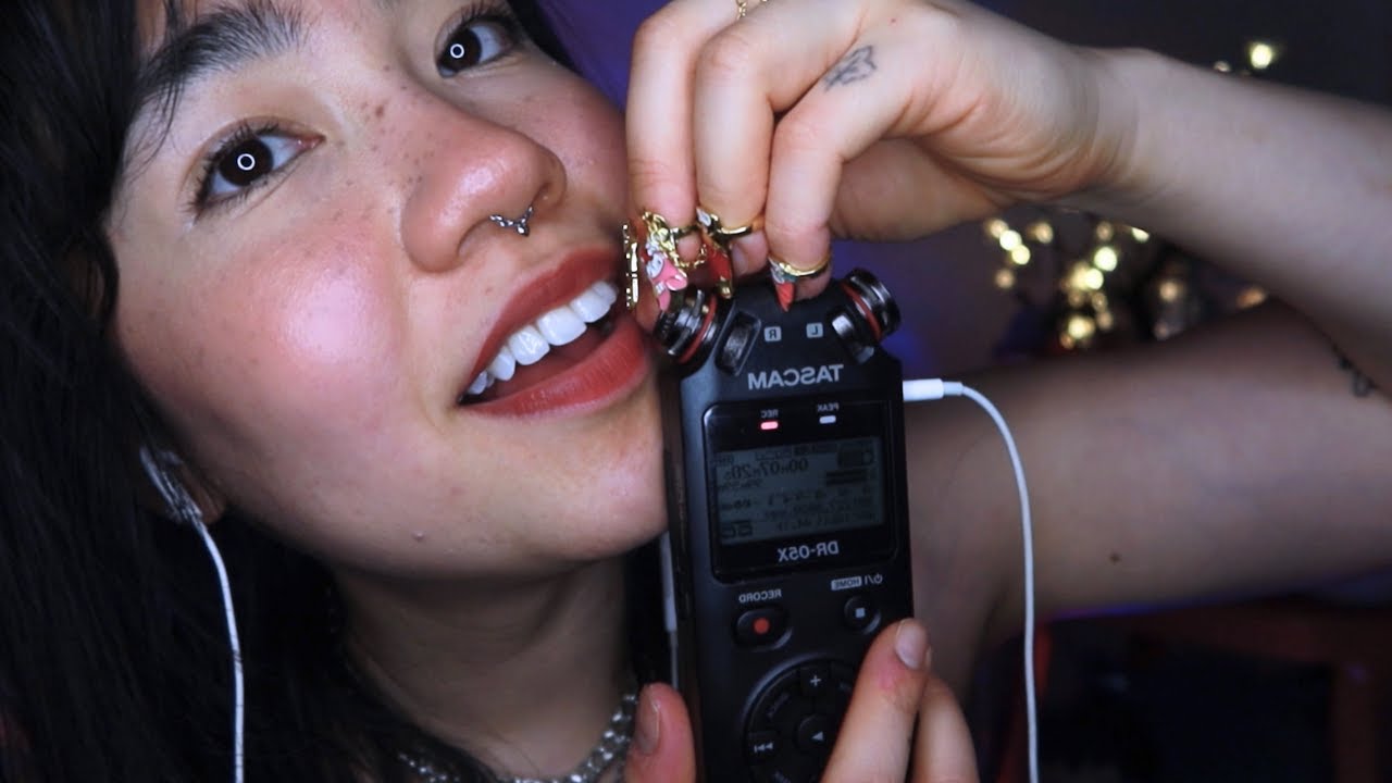 ASMR no TASCAM para quem AMA SONS DE BOCA INTENSOS