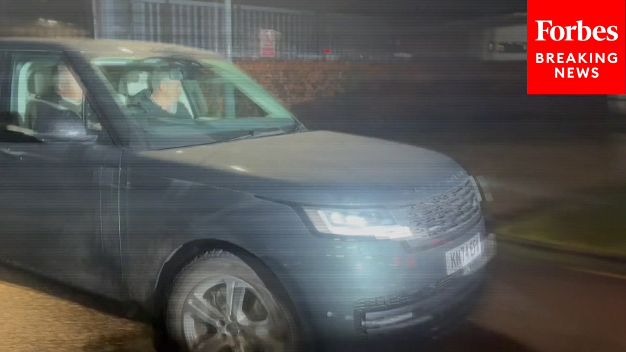 Car Carrying Andrew Departs Police Station After His Arrest Over Ties To Jeffrey Epstein