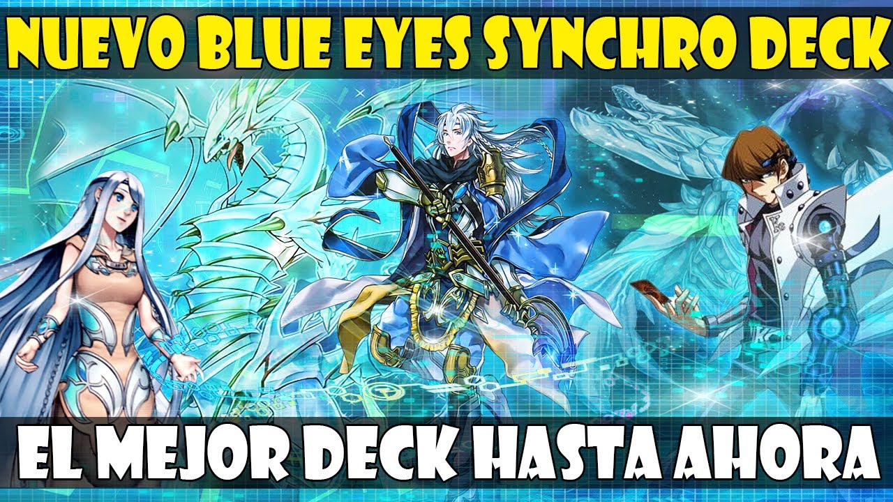 *NUEVO* BLUE EYES WHITE DRAGON/DRAGON BLANCO DE OJOS AZULES SYNCHRO DECK (MARZO 2020) - DUEL LINKS
