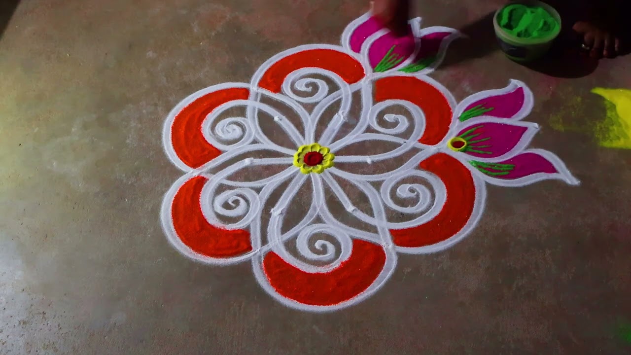 Karthigai madham 🌻3*2 special  rangoli kolam 🌻 Karthika masam diya muggulu🌻margazhi kolangal