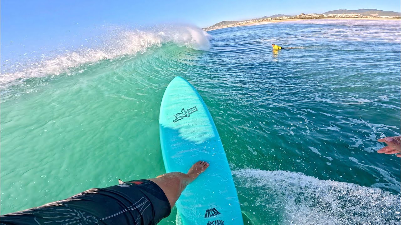 SURFING A NOVELTY SAND BAR ON THE CATCH SURF X LOST CROWD KILLER! (RAW POV)