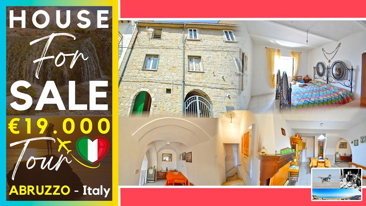 Cheap Stone House in Italy for &euro;19K | Habitable Home in Abruzzo with Fireplace & Scenic Views