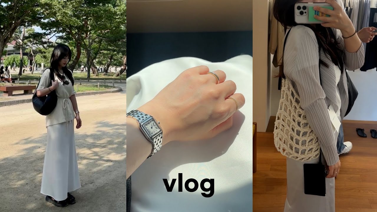 여름 맞이 구매한 아이템들 🛍️ |서촌 데이트코스 | 여름 악세사리 추천feat.안나루이사 | wynd 팝업, 시노라, 아모멘토, 경복궁 | 베이스레인지, 말리부샌들 언박싱
