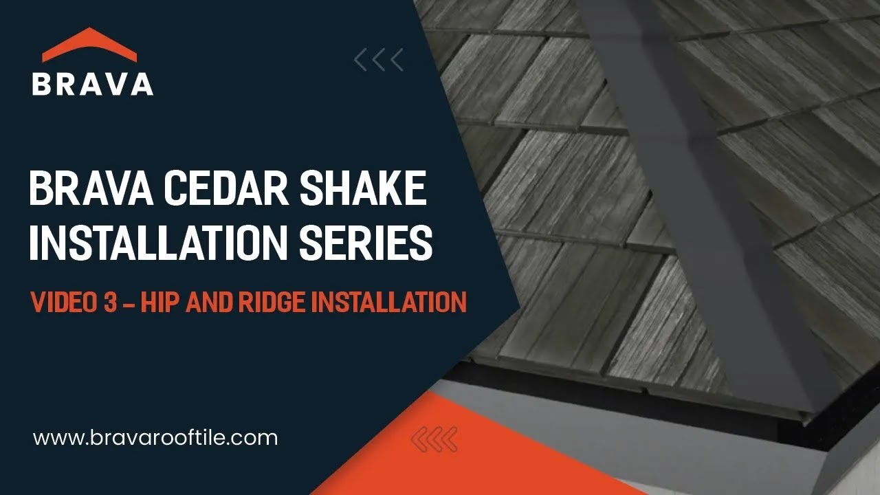 Brava Cedar Shake | Hip and Ridge Installation | Video 3