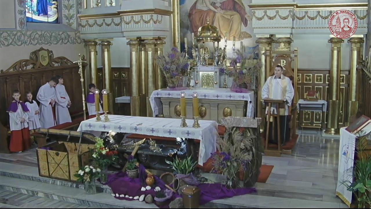 Msza św. na żywo - Sanktuarium bł. Karoliny w Zabawie