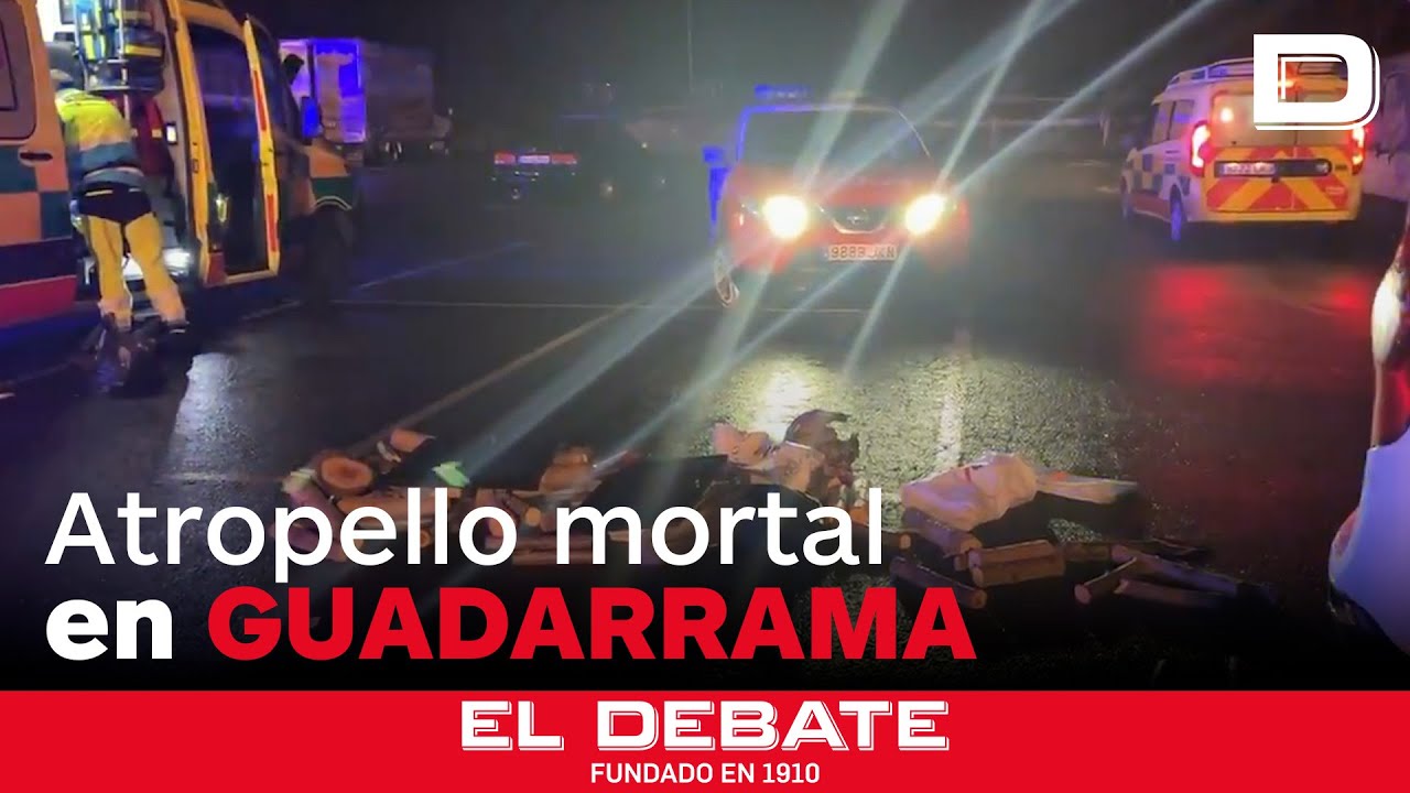 Muere una mujer atropellada de madrugada por una furgoneta en un aparcamiento de Guadarrama