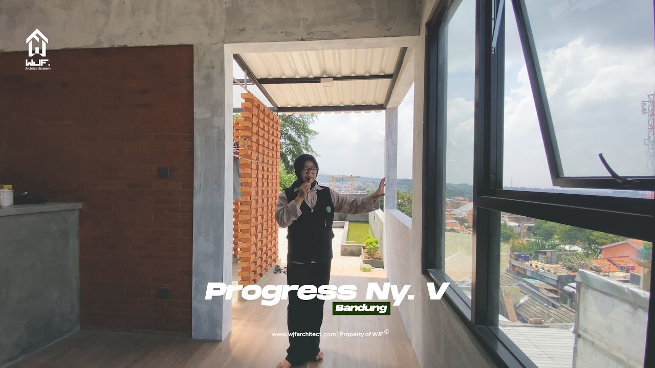 90% Bangun rumah 3 lantai Mezzanine di Bandung, Budget ekonomis Design Minimalis