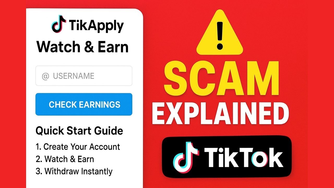 TikApply &ldquo;Watch & Earn&rdquo; TikTok Reviewer Scam EXPLAINED &ndash; Don&rsquo;t Fall for This.mp4