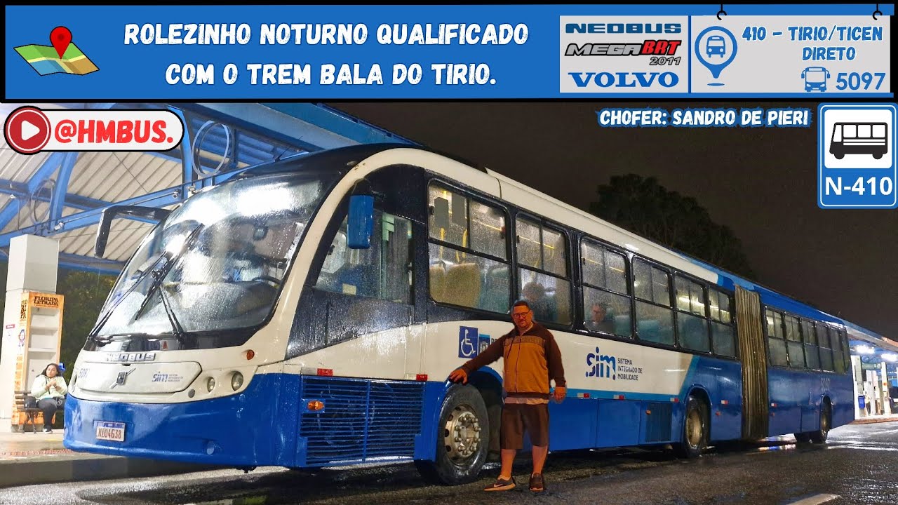 Linha 410 | TIRIO/TICEN Direto no Neobus Mega BRT 2011 Volvo B12M.