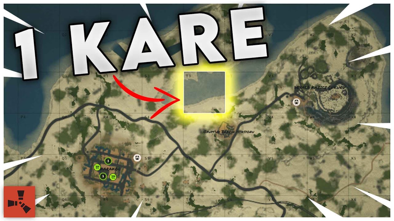1 KAREYİ TAMAMEN TAŞ SURLA KAPATIP İÇİNDE YAŞAMAK ! I Rust Türkçe