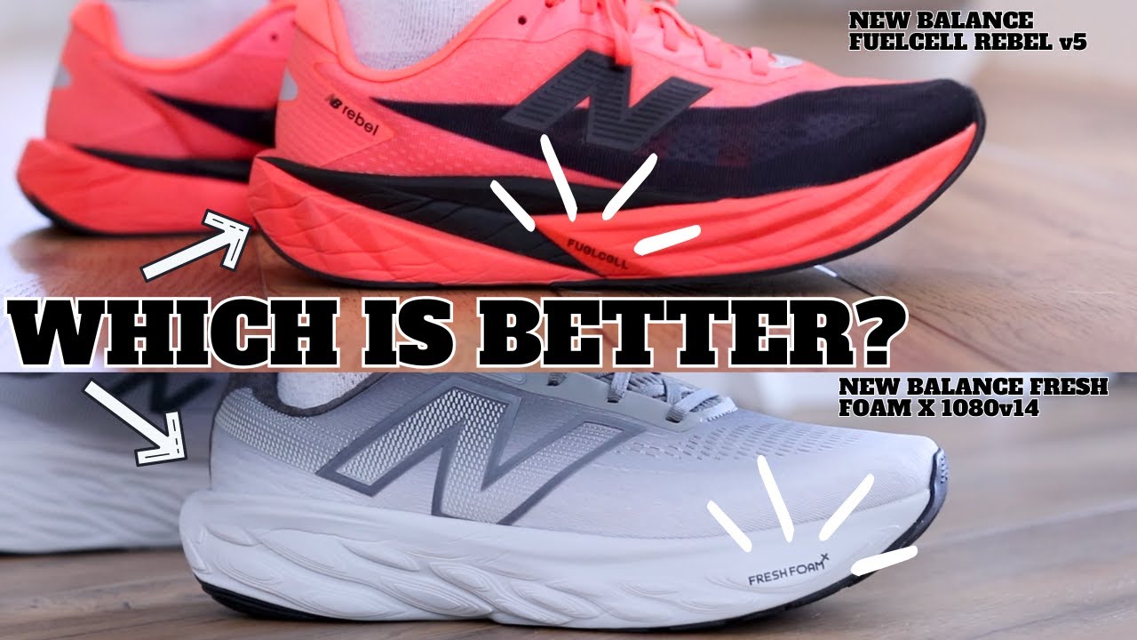 Что лучше? New Balance FuelCell Rebel v5 или New Balance Fresh Foam X 1080v14?