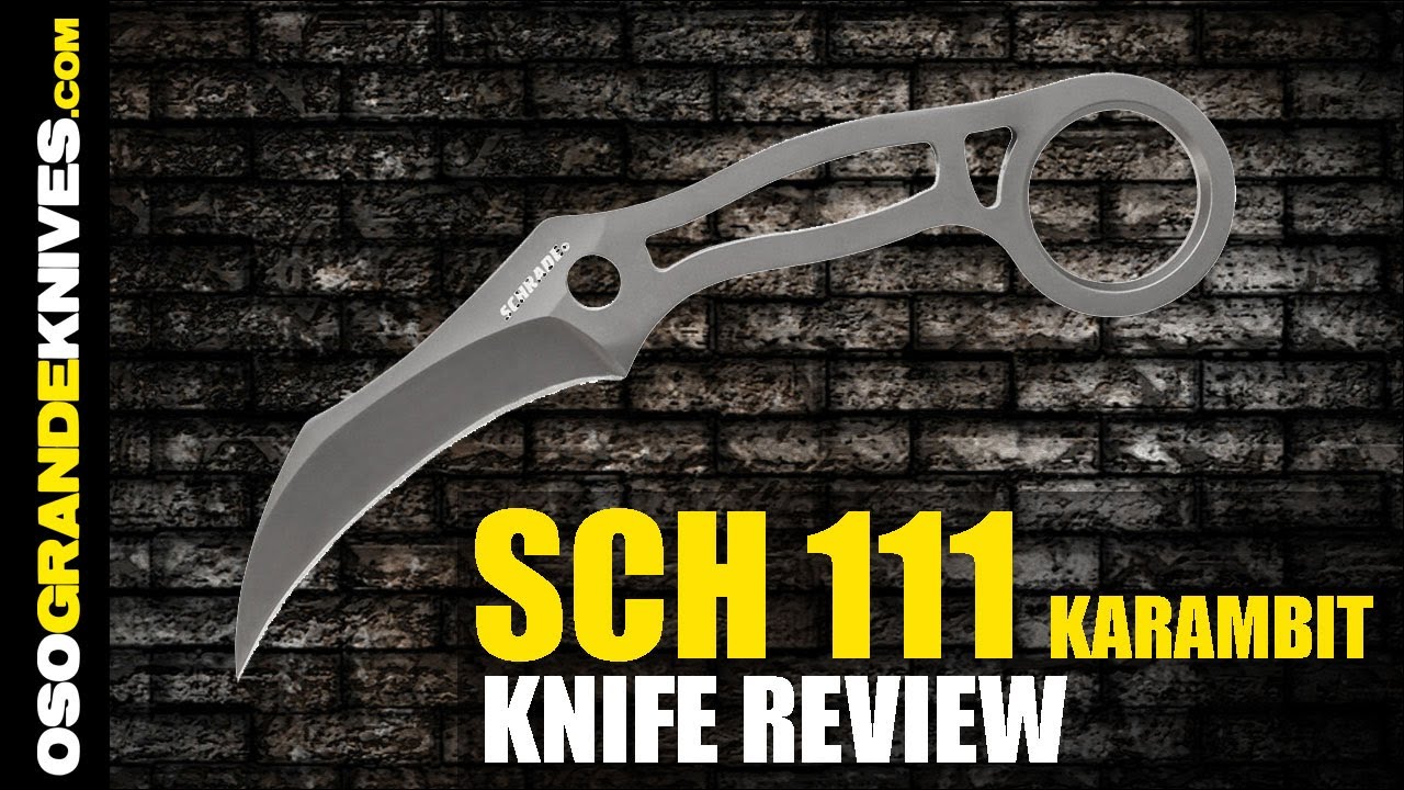Schrade SCH111 Karambit Fixed Blade Neck Knife