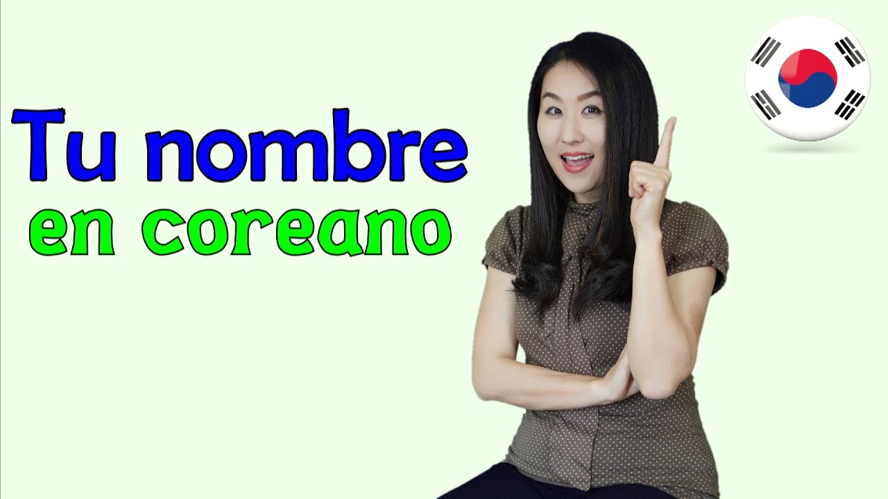 Tu nombre en coreano