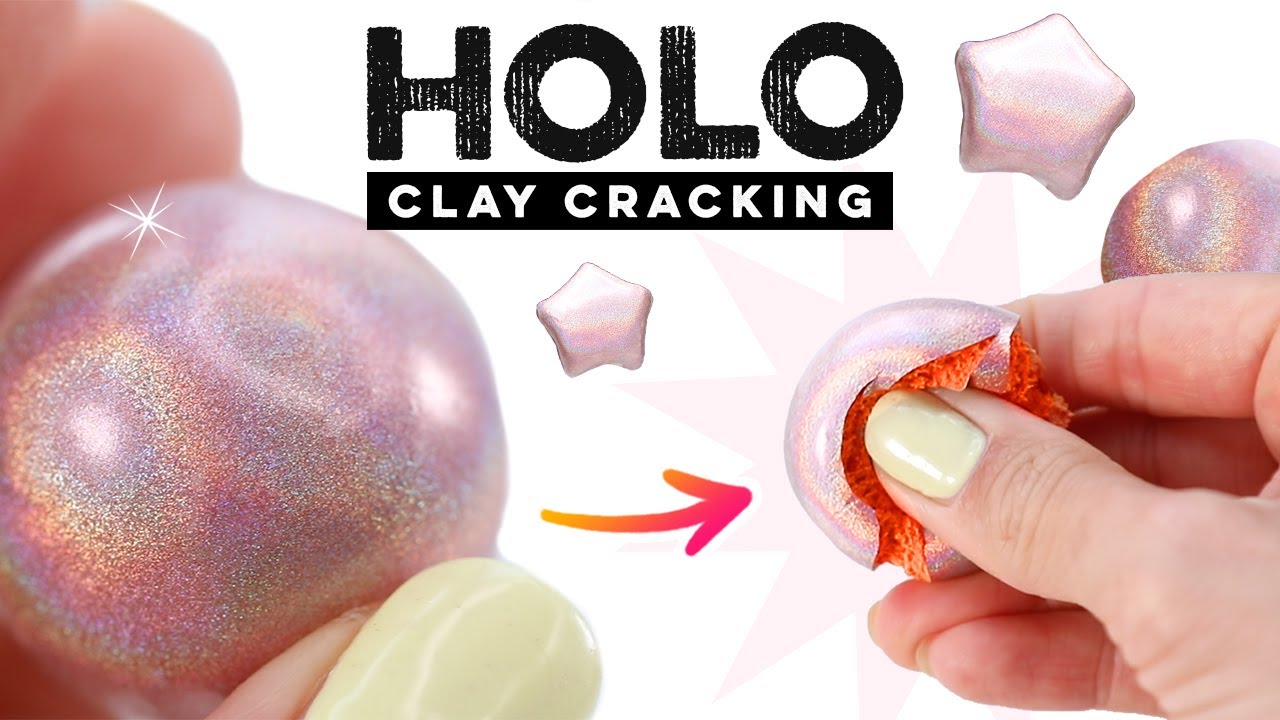 Clay Cracking HOLO + Farben ändernd! Selber machen des Instagram Trends! Nachtleuchtend Deutsch