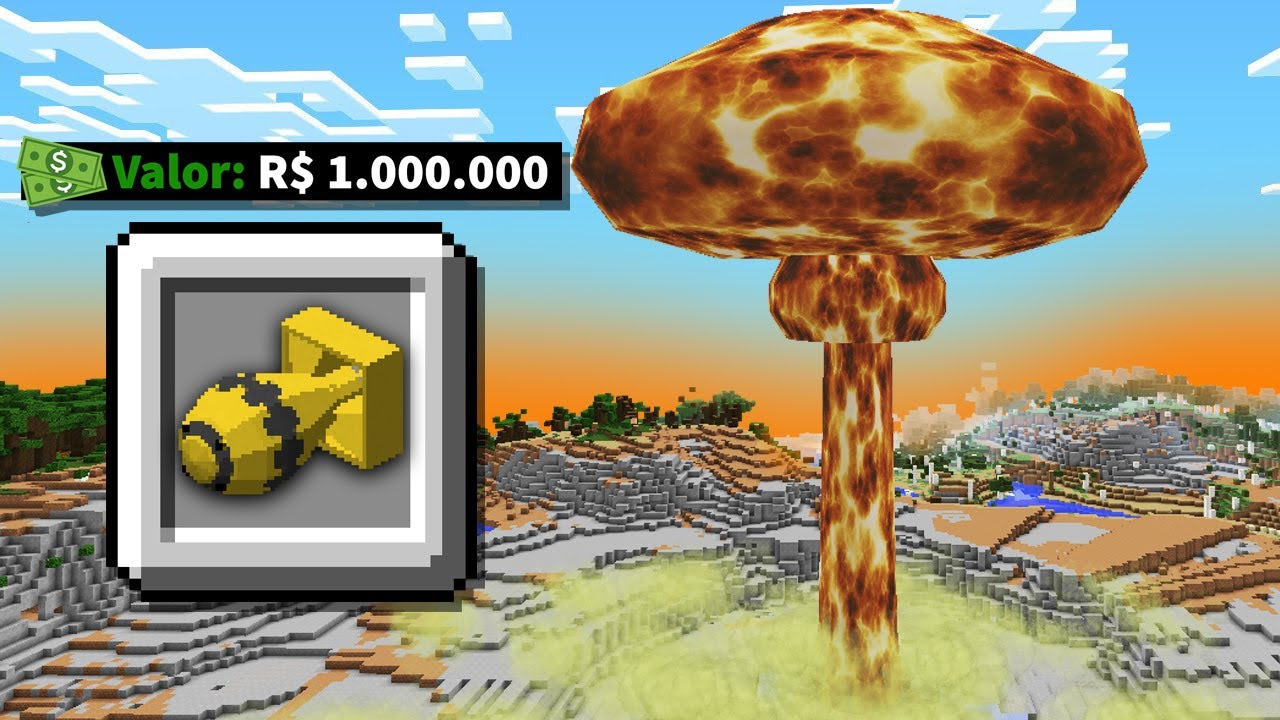 O QUE UM EXPLOSIVO DE R$ 1.000.000 É CAPAZ DE FAZER NO MINECRAFT?