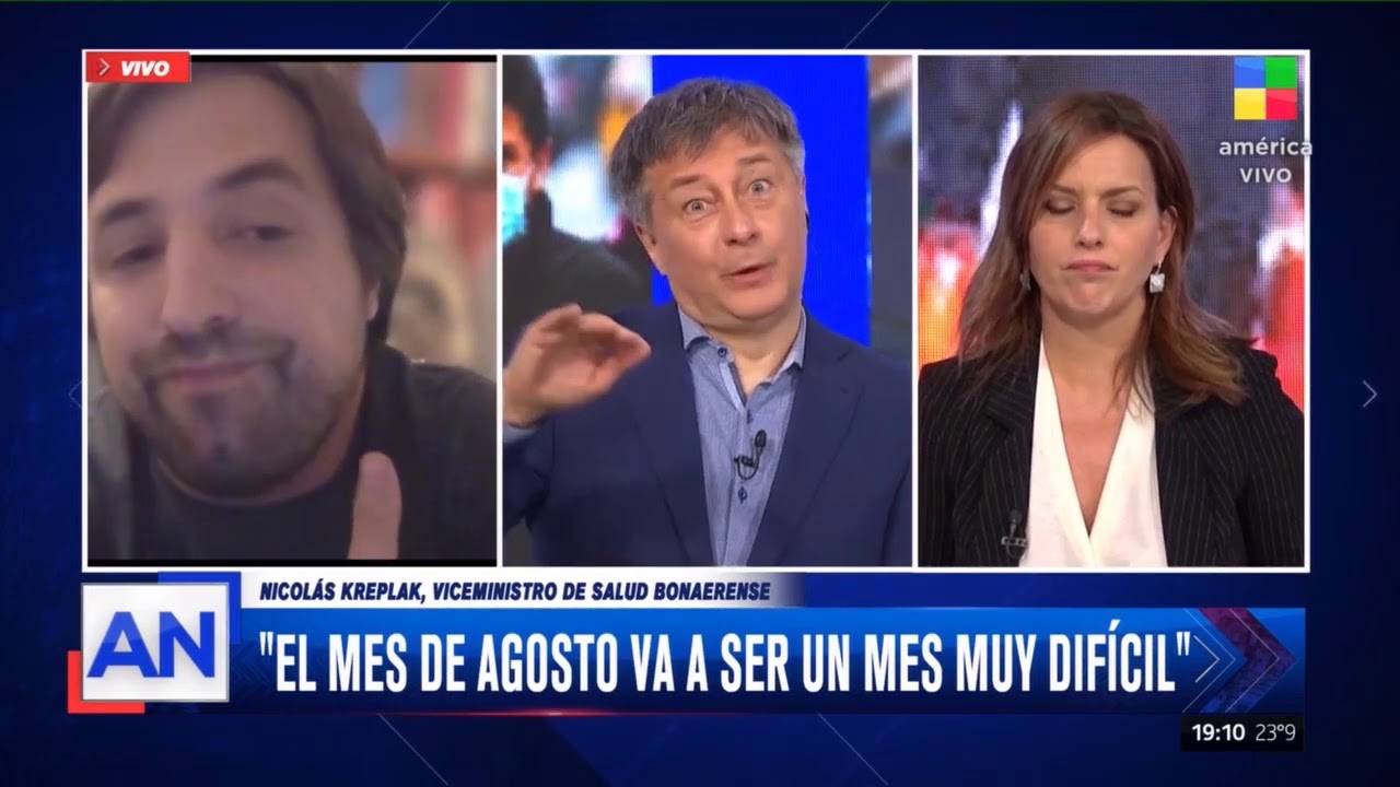 Habla Nicol&aacute;s Kreplak, viceministro de Salud bonaerense (04/08/20)