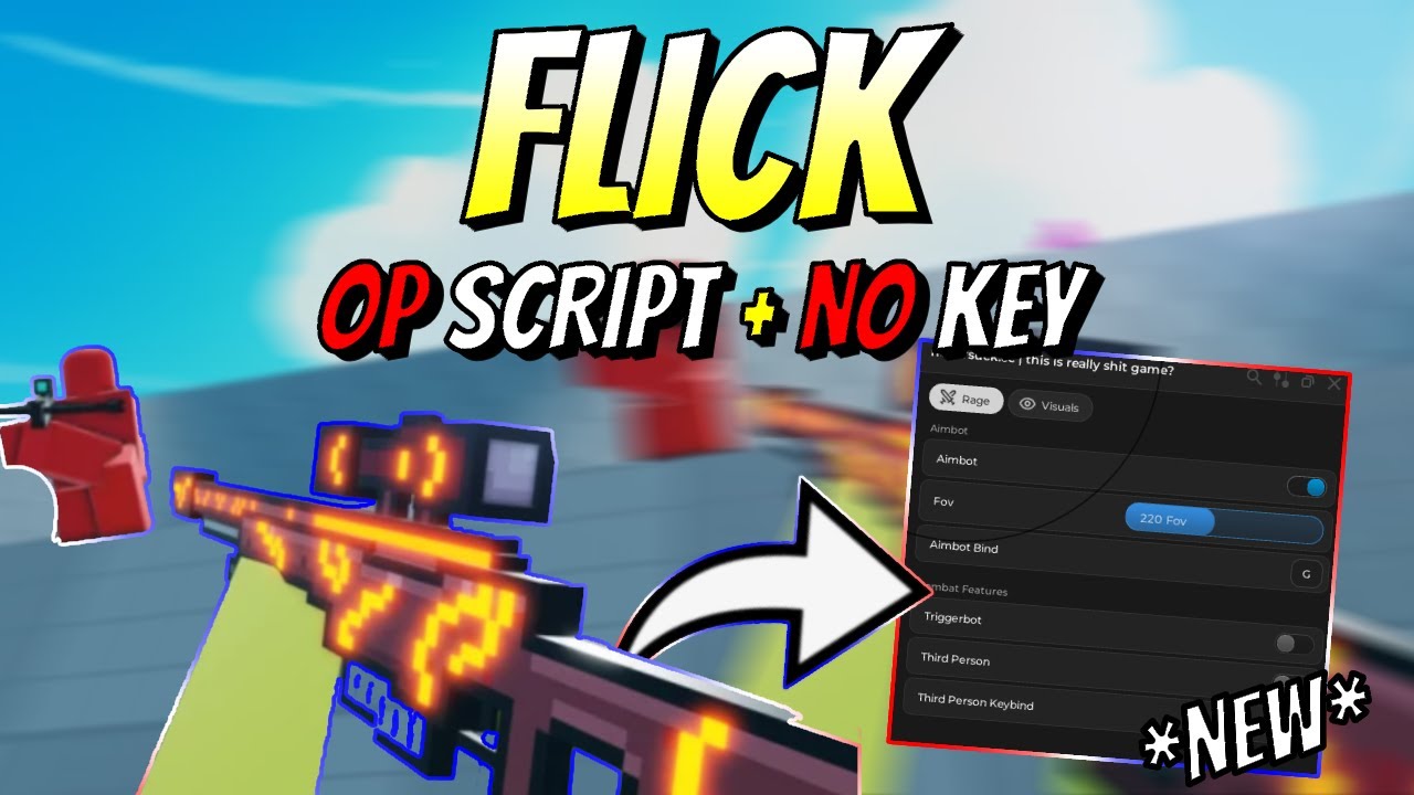 *НОВИНКА* Скрипт Flick OP (AIMBOT, ESP, TRIGGER BOT) PASTEBIN