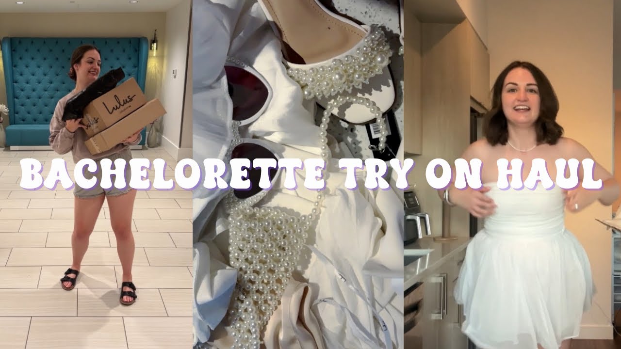 BACHELORETTE TRIP TRY ON HAUL 🎀