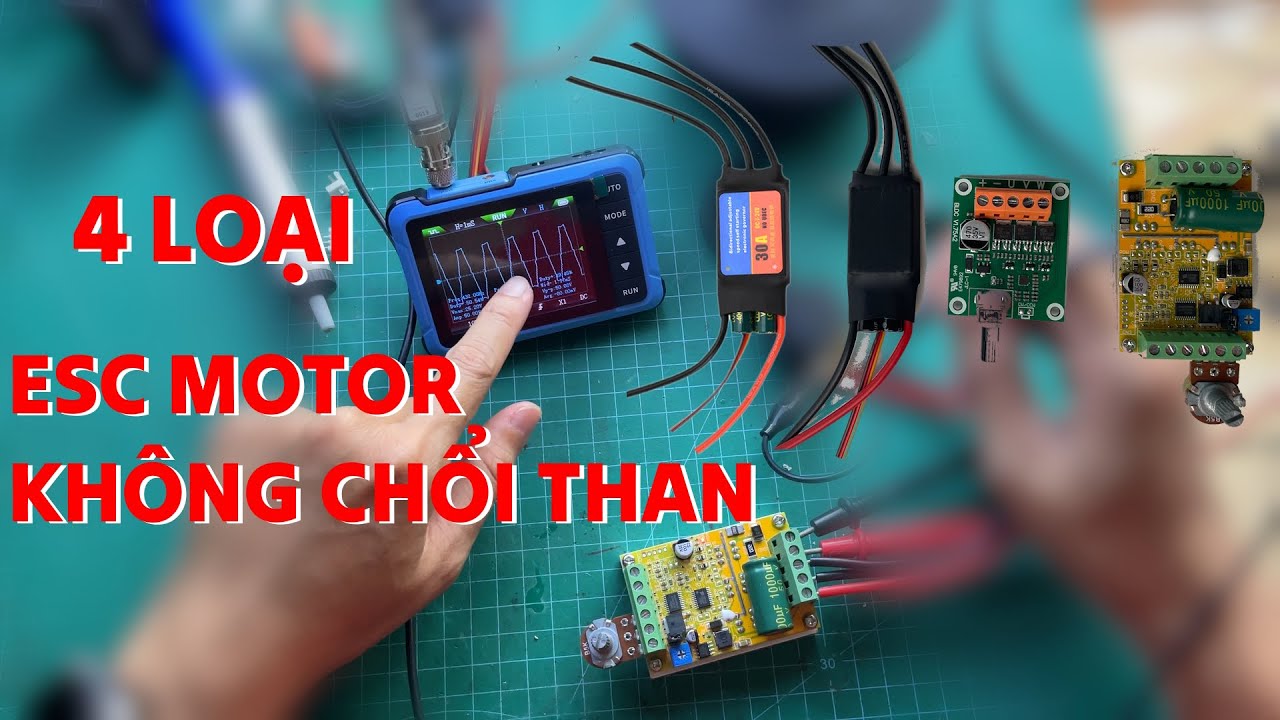 Thử 4 loại ESC cho động cơ không chổi than BLDC 24V - 48V