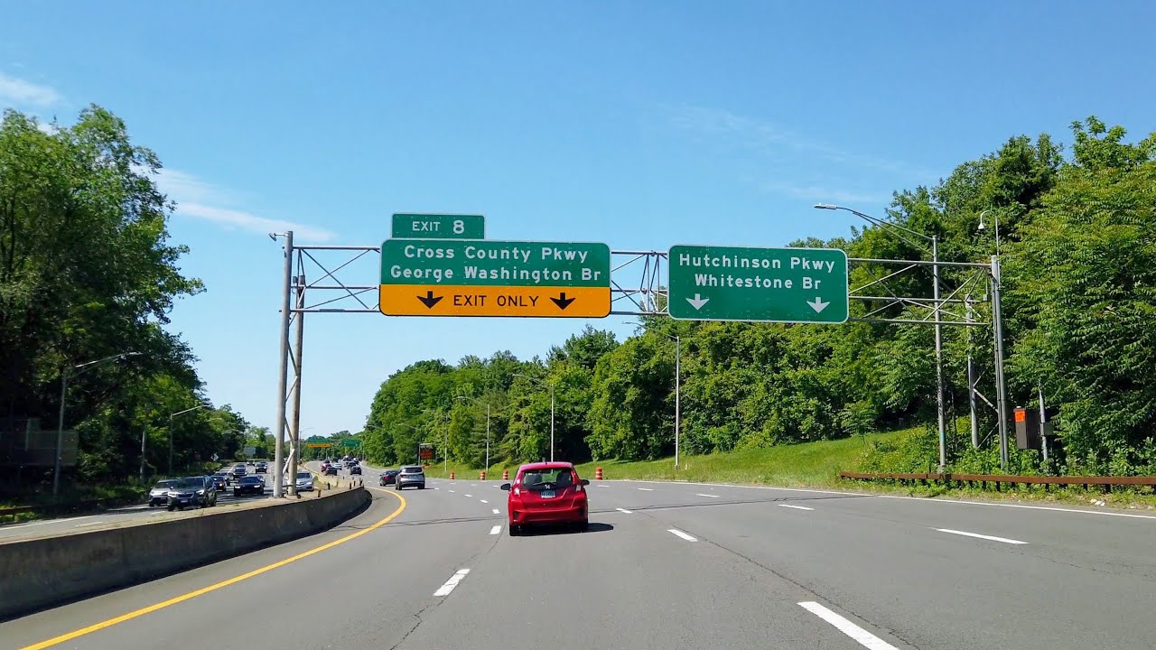 Driving from White Plains, NY to Queens via Hutchinson River Parkway southbound & Whitestone Bridge