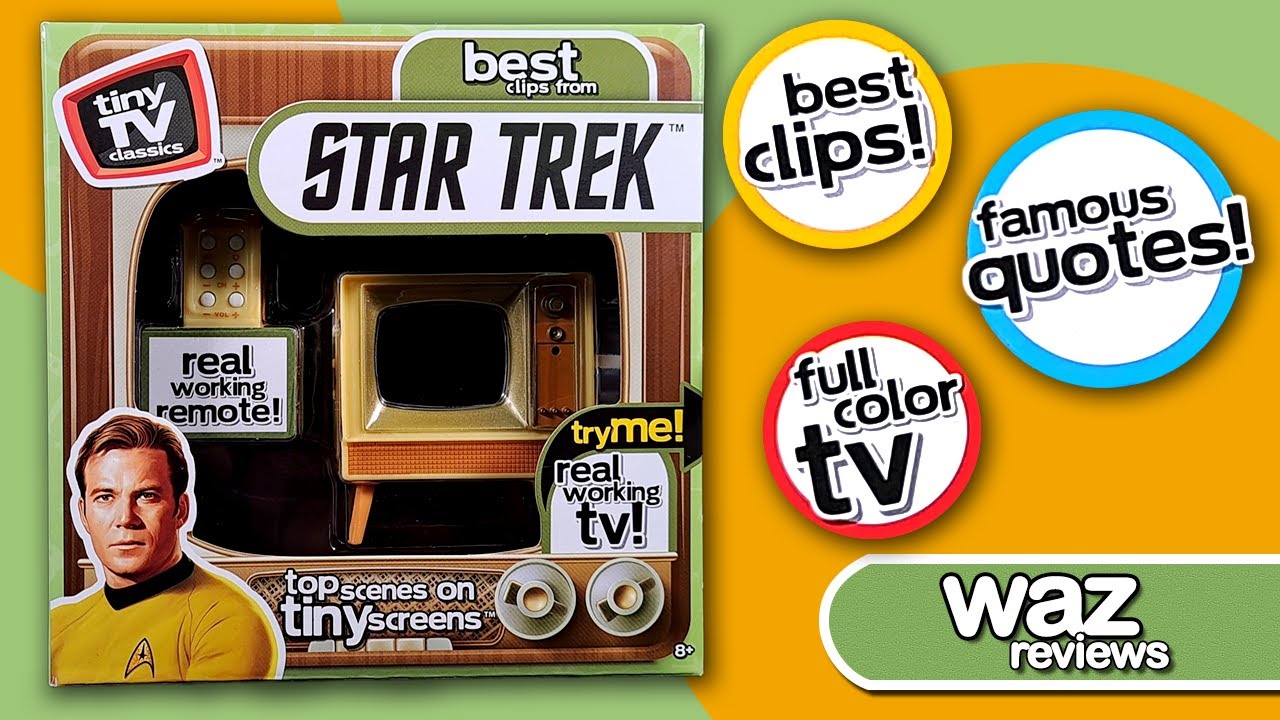 ODD COLLECTIBLES: MINI STAR TREK TV! | Waz Reviews Tiny TV Classics Collectible Star Trek TV