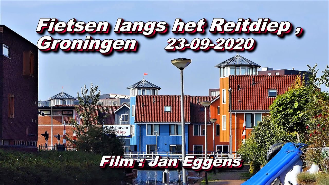 Fietsen langs het Reitdiep in Groningen 23 09 2020