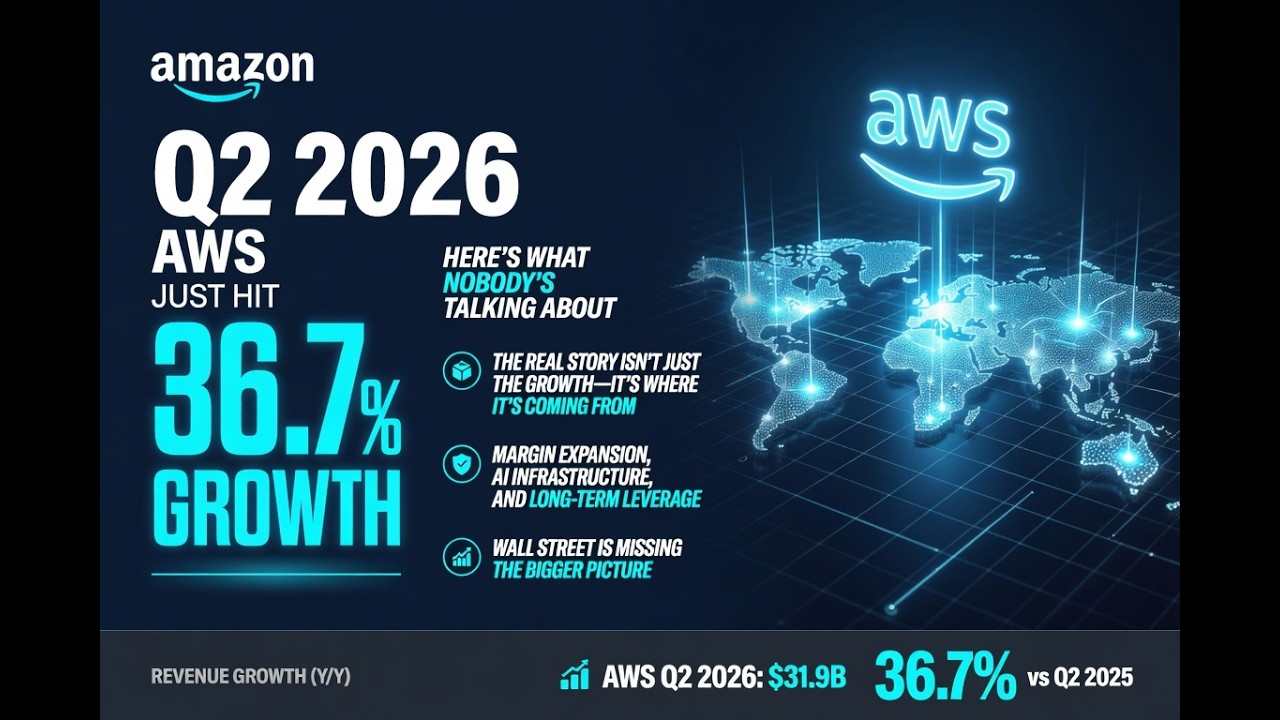 Amazon Q2 2026: AWS Just Hit 36.7% Growth &mdash; Here's What Nobody's Talking About