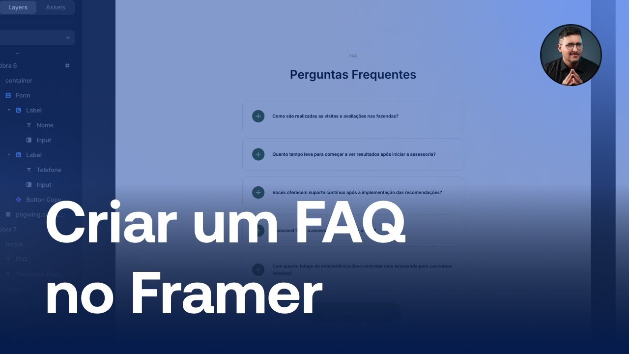 Como CRIAR um FAQ no Framer  - PASSO A PASSO (Perguntas Frequentes)