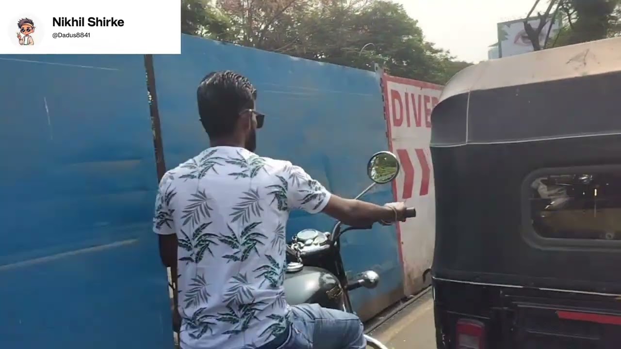 मानपाडा ते सावरकर नगर  आज  दुपारी  ट्राफिक नव्हती. 