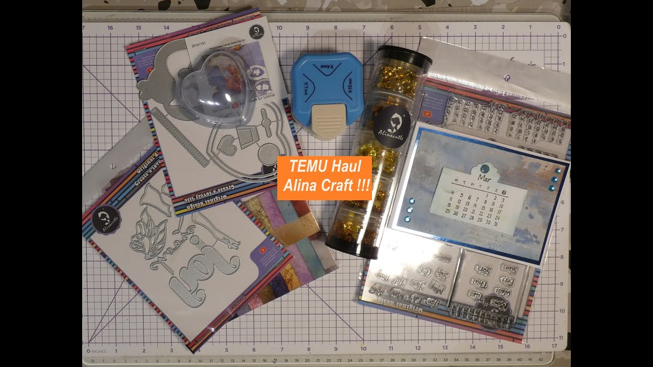#Temu Haul, #Alina Craft, Stanzschablonen u s w  und ich erkläre Euch wie Temu funktioniert