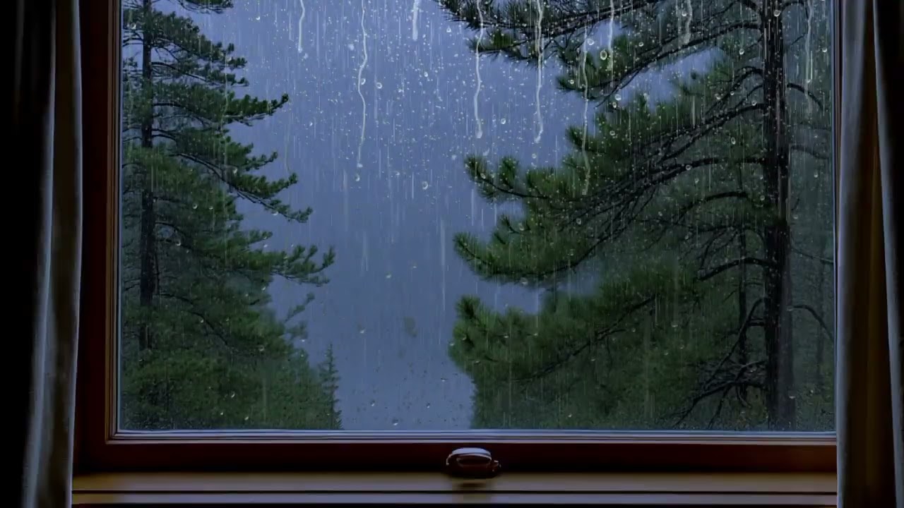 Fall Asleep in 5 Minutes 🌧️ Heavy Rain on Window | No Music