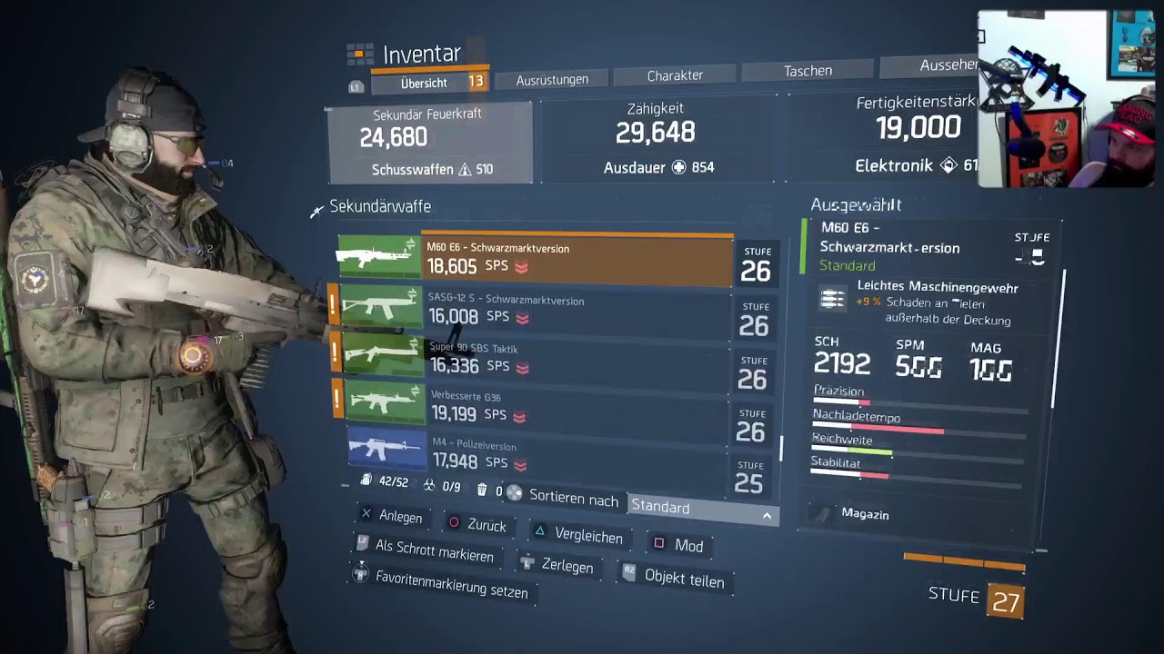 The Division 1 Livestream Deutsch