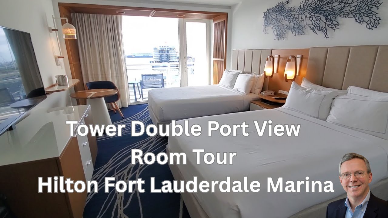 Двухместный номер Tower с видом на круизный порт и экскурсией I Hilton Fort Lauderdale Marina 